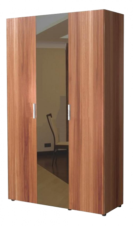 Шкаф 3-х дверный для одежды и белья с зеркалом 6.14.26
