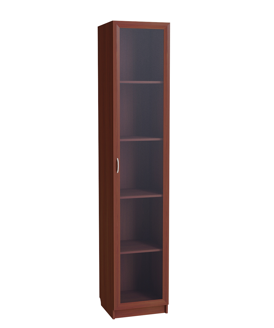 Шкаф для книг узкий с стеклянной дверью С 210/1 М