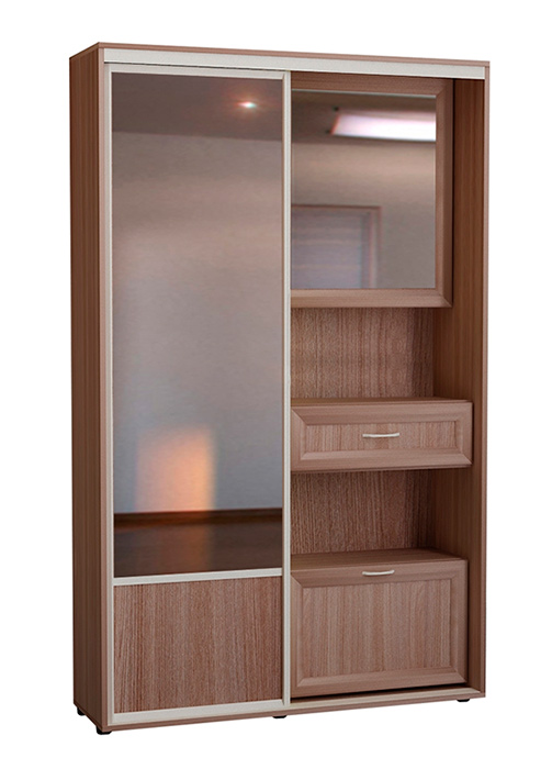 Шкаф комбинированный с зеркальной дверью ШК-01